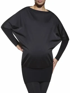 Umstandslongsleeve "Emi" in Schwarz