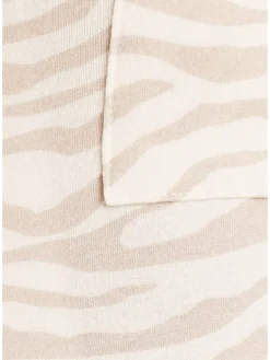 Umstandsnachthemd in beige-gemustert