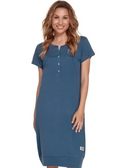 Umstandsnachthemd in Blau