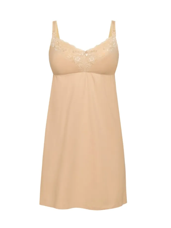 Umstandsnachthemd Mommy in beige