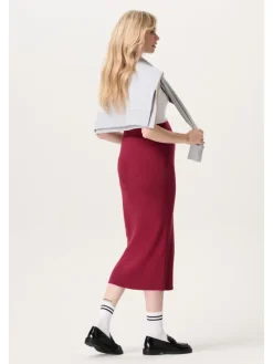 Umstandsrock Over The Belly in Tibetan Red