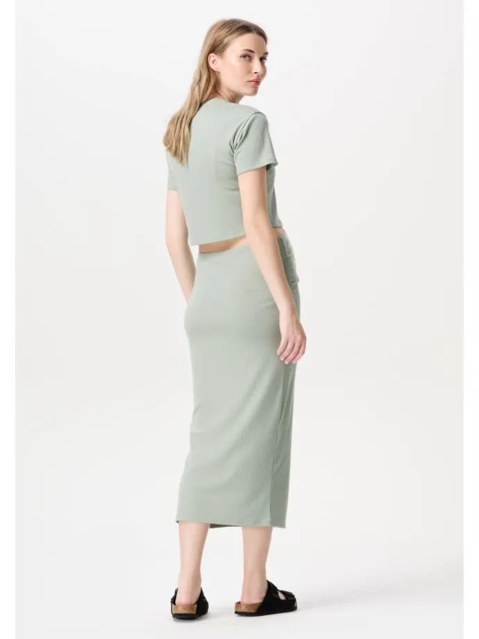 Umstandsrock Vija in Iceberg Green