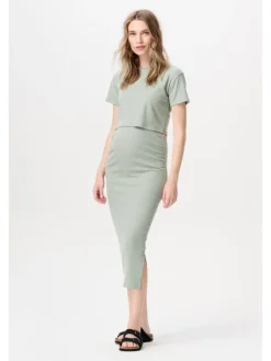 Umstandsrock Vija in Iceberg Green