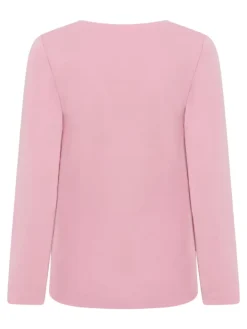 Umstandsshirt in rosa/weiß