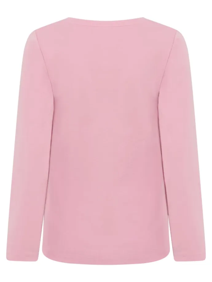 Umstandsshirt in rosa/weiß