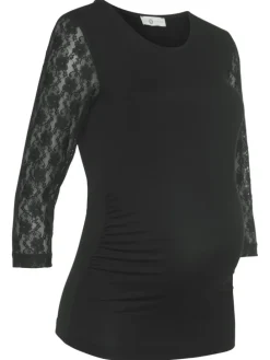 Umstandsshirt in schwarz