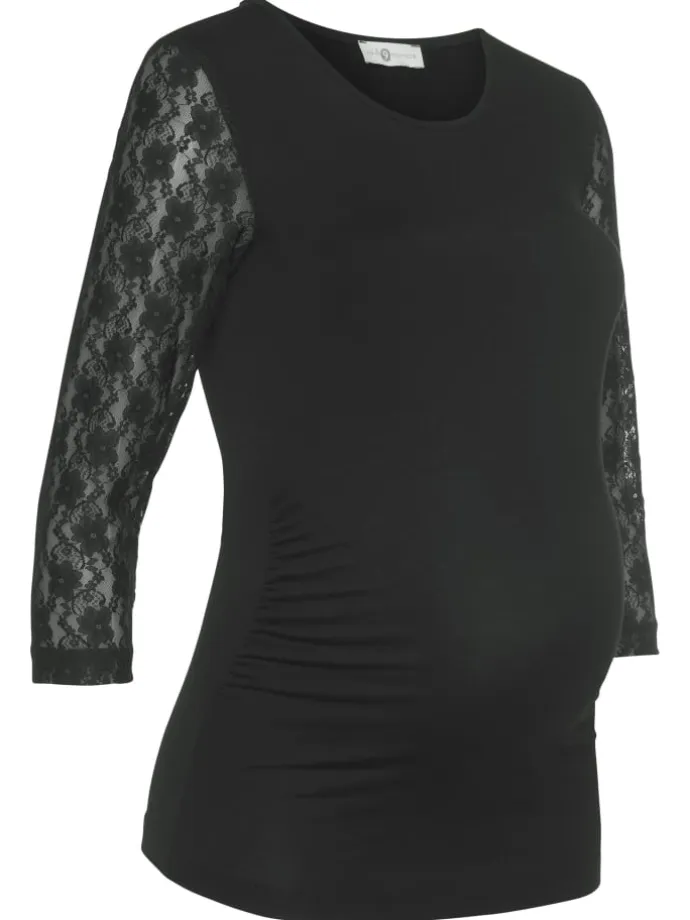 Umstandsshirt in schwarz