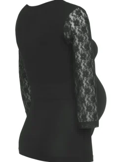 Umstandsshirt in schwarz