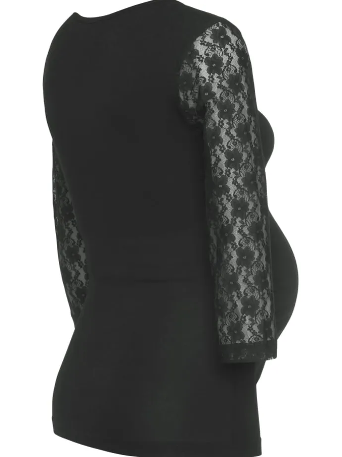 Umstandsshirt in schwarz