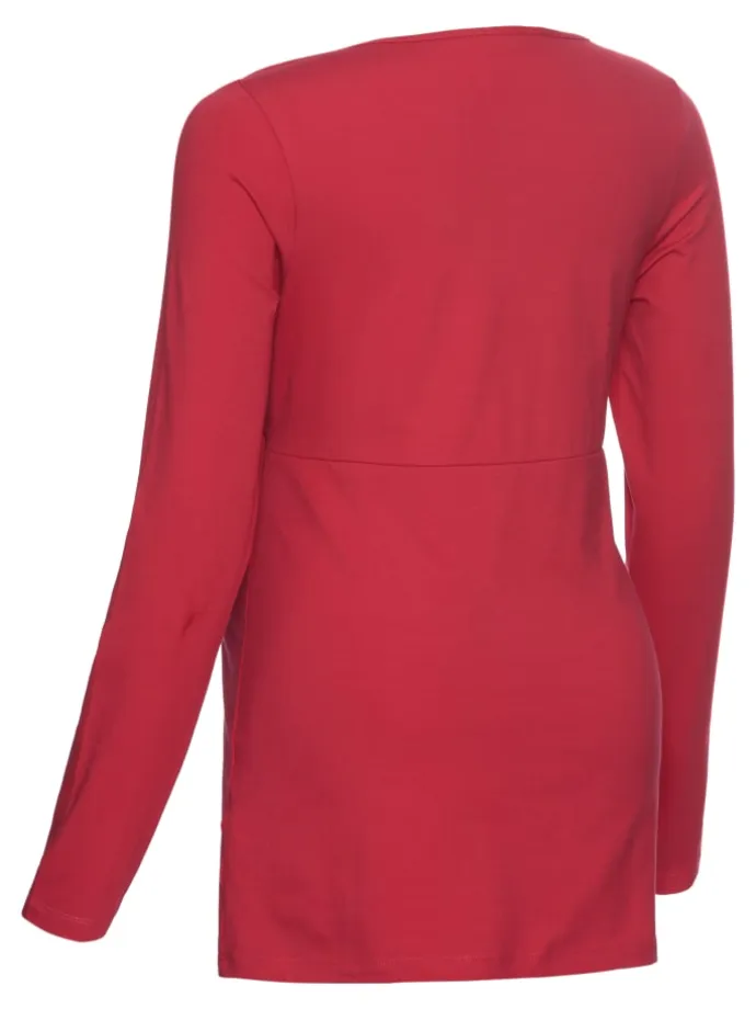 Umstandsshirt in schwarz/rot