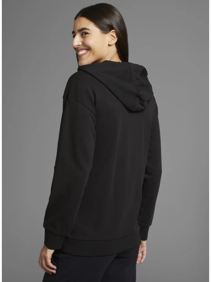 Umstandssweatshirt in schwarz