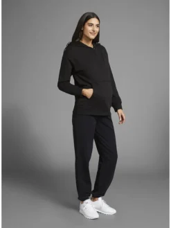 Umstandssweatshirt in schwarz