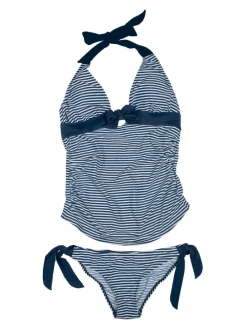 Umstandstankini ANNIE in Blau-weiß gestreift maternity swimwear