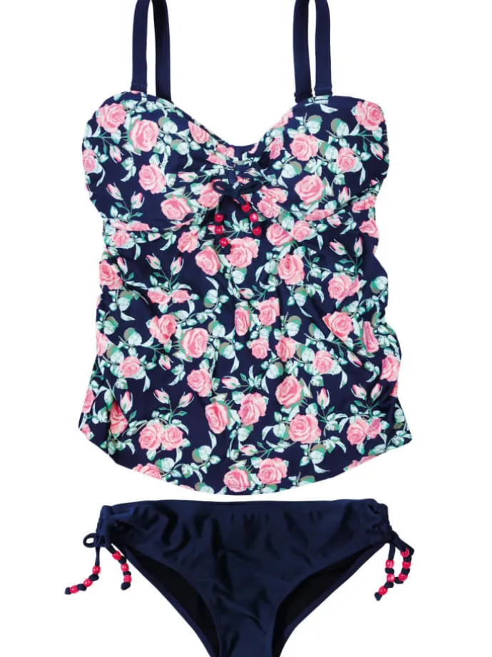 Umstandstankini "CAMERON" F/G- Cup Rosendruck