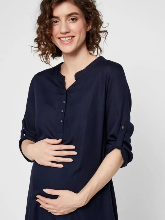 Umstandstunika Shirt in Navy