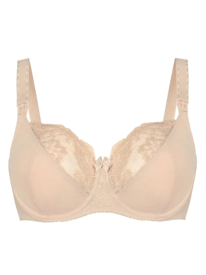 Ungepolsterter Still-BH mit Bügeln und Spitze Anastasia Mama in beige