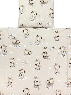 Unisex Baby Wiegenset 4-teilig in beige Modell 1