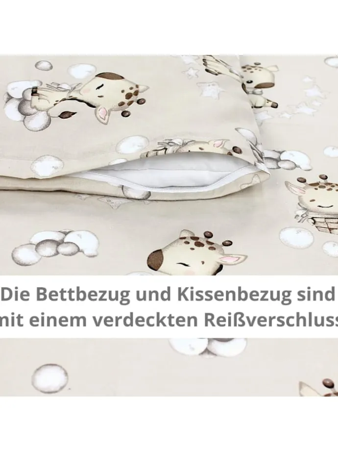 Unisex Baby Wiegenset 4-teilig in beige Modell 1