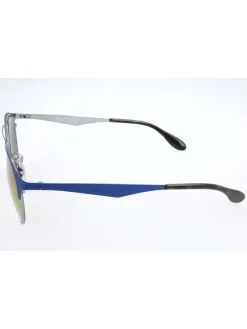 Unisex-Sonnenbrille in Blau/ Silber