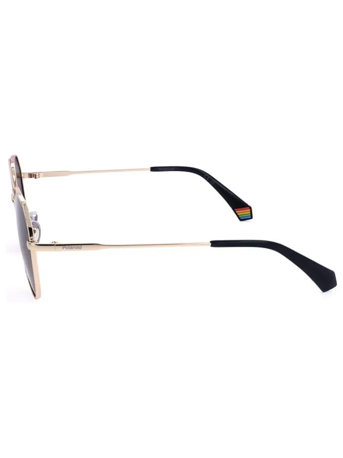 Unisex-Sonnenbrille in Gold/ Braun