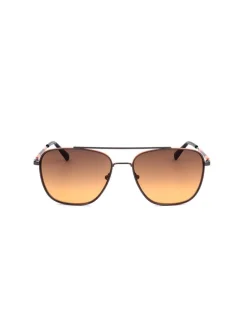 Unisex-Sonnenbrille in Schwarz/ Hellbraun