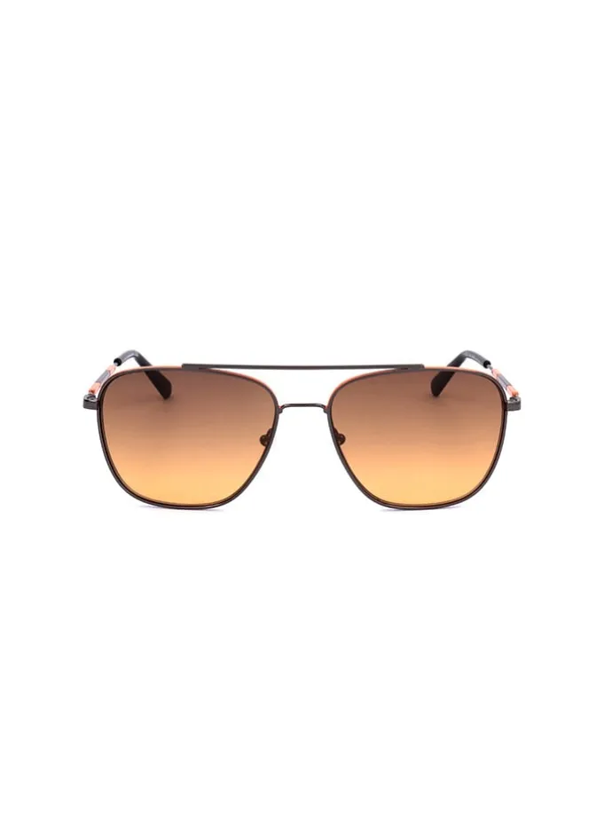 Unisex-Sonnenbrille in Schwarz/ Hellbraun