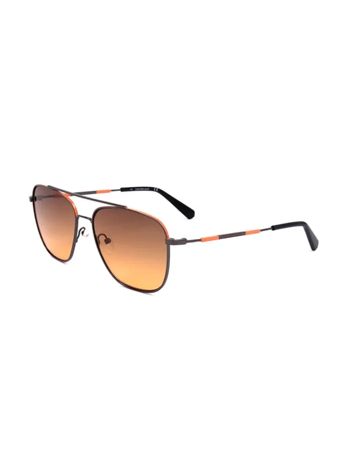 Unisex-Sonnenbrille in Schwarz/ Hellbraun