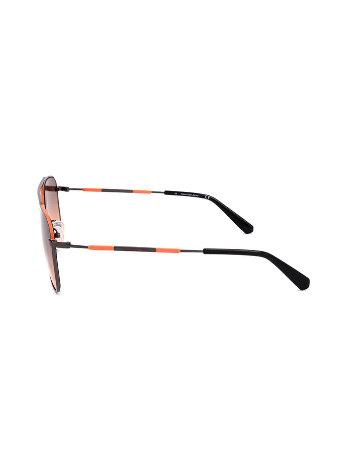 Unisex-Sonnenbrille in Schwarz/ Hellbraun