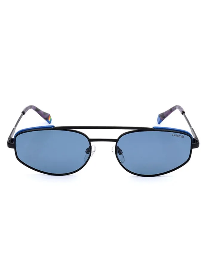 Unisex-Sonnenbrille in Schwarz/ Blau