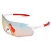 Unisex-Sportbrille "Sunelation" in Weiß/ Rot