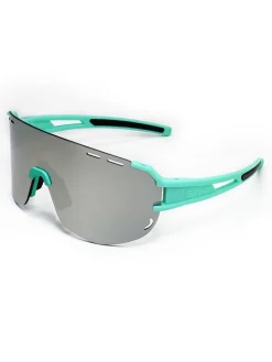 Unisex-Sportbrille "Sunglow" in Mint/ Grau