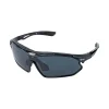 Unisex-Sportbrille "Sunray" in Schwarz