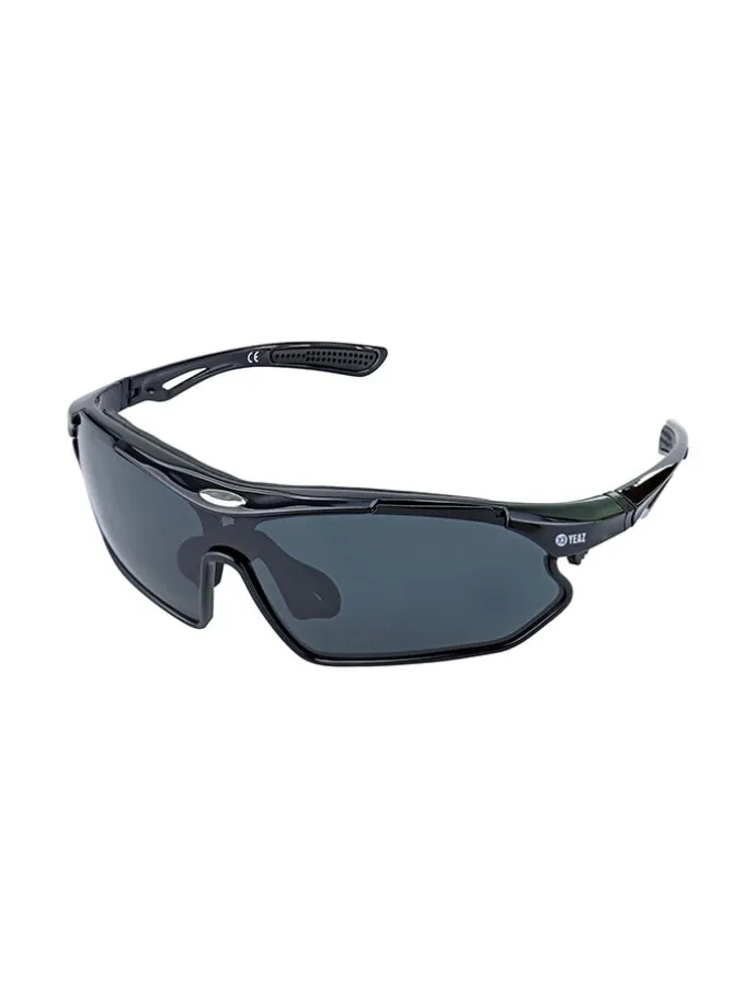 Unisex-Sportbrille "Sunray" in Schwarz