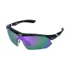 Unisex-Sportbrille "Sunray" in Schwarz/ Lila