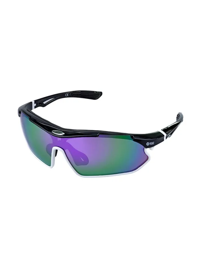 Unisex-Sportbrille "Sunray" in Schwarz/ Lila