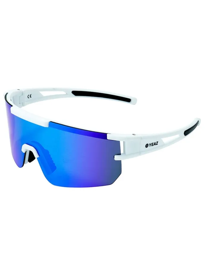 Unisex-Sportbrille "Sunspark" in Weiß/ Blau