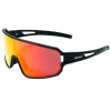 Unisex-Sportbrille "Sunwave" in Schwarz/ Rot