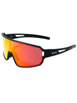 Unisex-Sportbrille "Sunwave" in Schwarz/ Rot