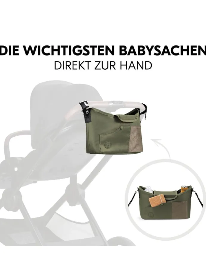 Universal Kinderwagen Organizer - Olive in gruen,schwarz