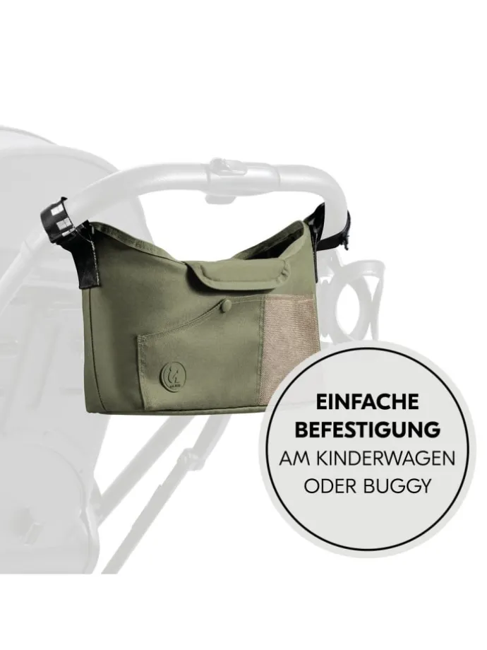 Universal Kinderwagen Organizer - Olive in gruen,schwarz