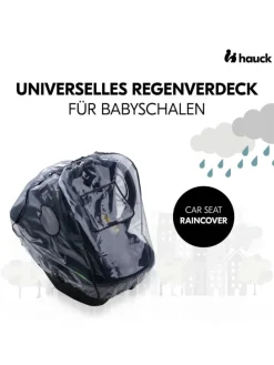 Universal Regenschutz für Babyschalen in schwarz,grau
