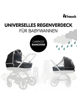 Universal Regenschutz für Kinderwagen Ba in schwarz,grau