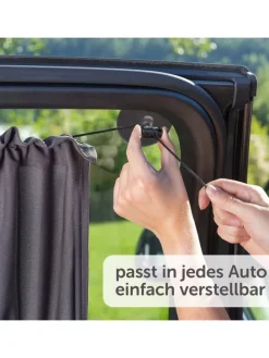 Universal Sonnenschutz Slide & Shade mit in grau