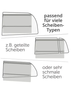 Universal Sonnenschutz Slide & Shade mit in grau