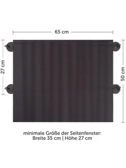 Universal Sonnenschutz Slide & Shade mit in grau