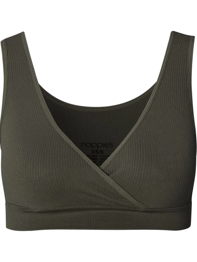 Unwattierte Still-Bh Gayla in Olive