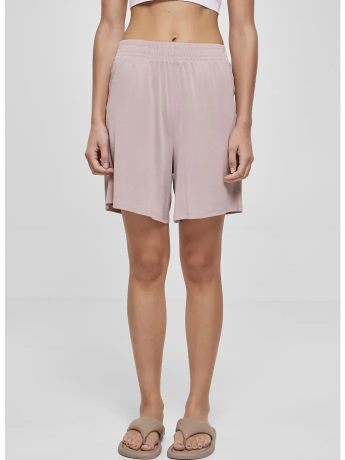 Urban Classics Damen Ladies Modal Shorts in duskrose