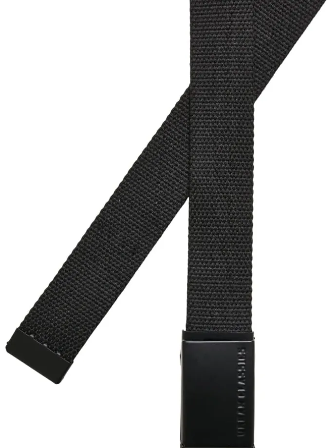 Urban Classics Unisex Canvas Belt Kids 2-Pack in black+blue