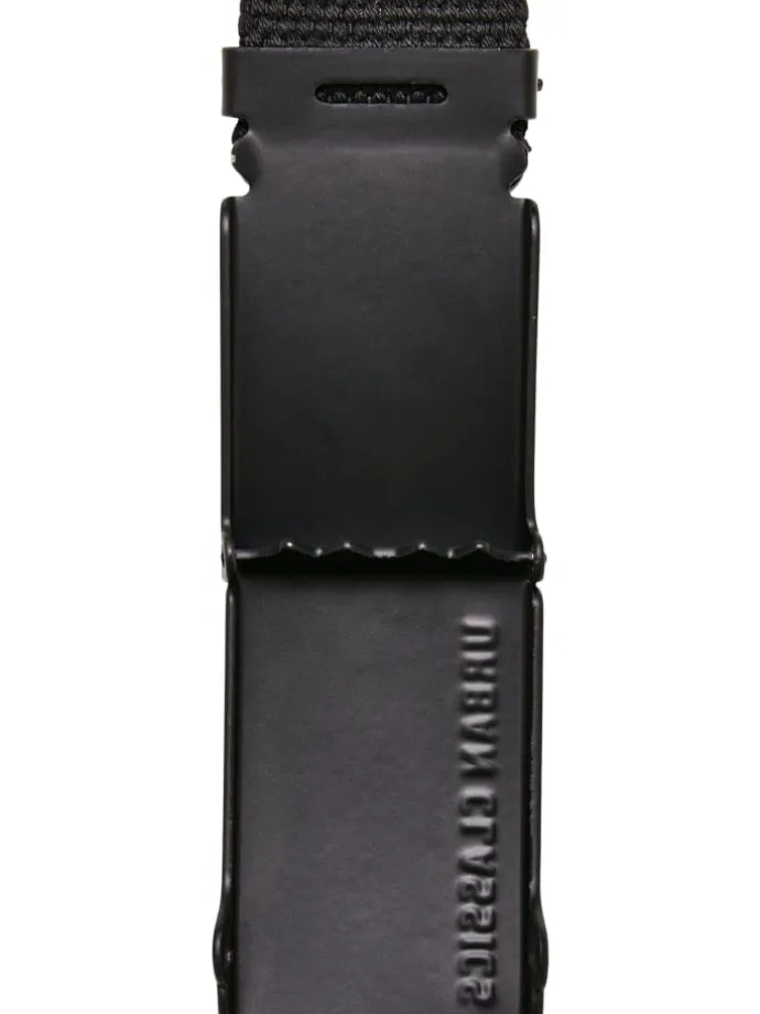 Urban Classics Unisex Canvas Belt Kids 2-Pack in black+blue