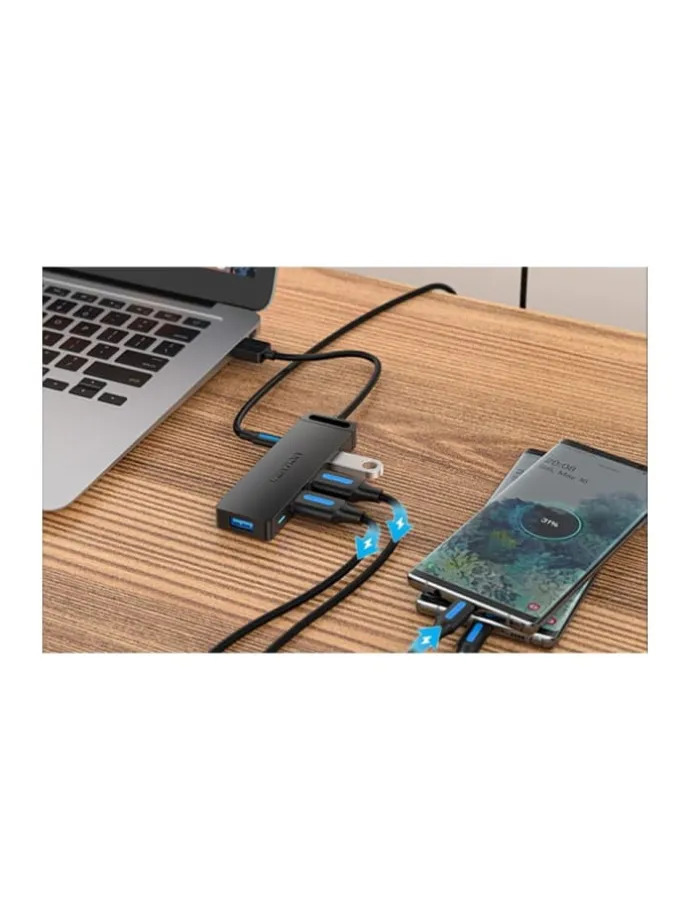 USB Hub 4-Port 3.0 USB Verteiler PC USB Splitter 0.15 Meter